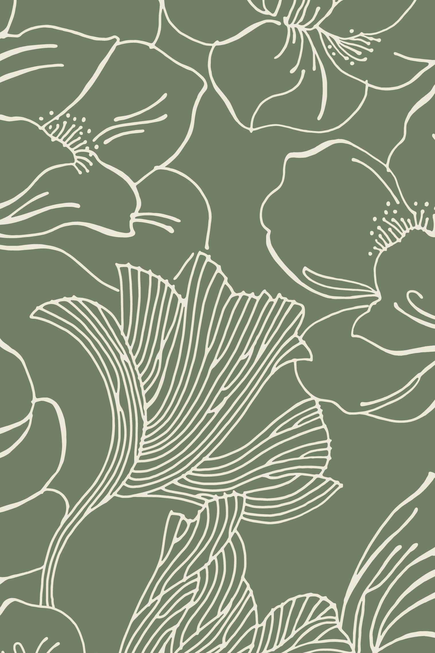 Farrow & Ball Helleborus Behang FP5606 - LAB COLOUR THE WORLD