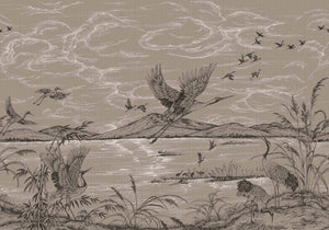 Coordonné Forbidden City Heron's Poetry behang B00157 behang afbeelding 1