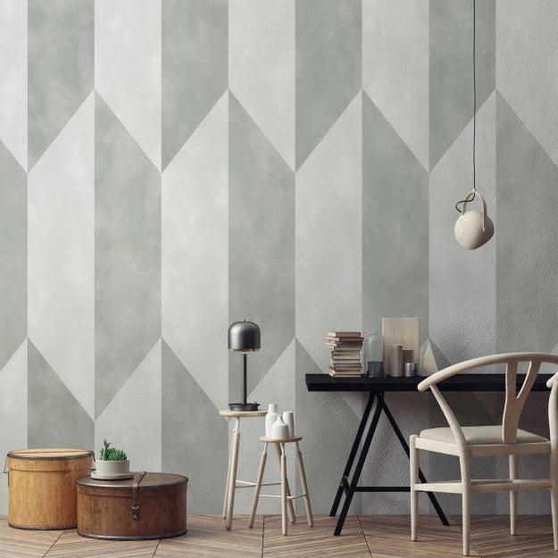 Les Dominotiers Hexa Green Green Behang DOM 711