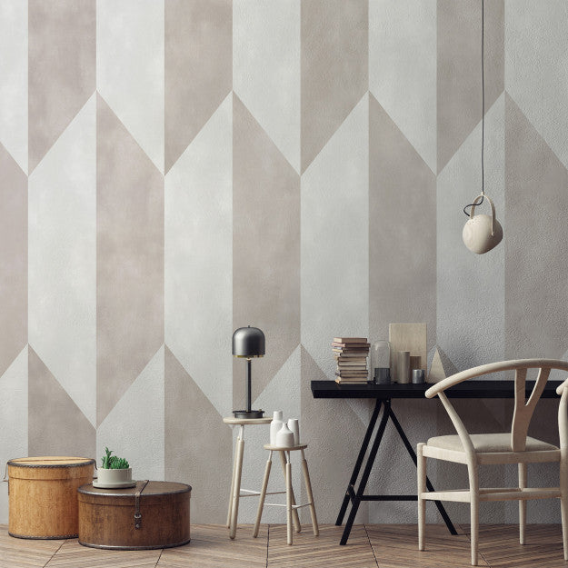 Les Dominotiers Hexa Pink Pink Behang DOM 712