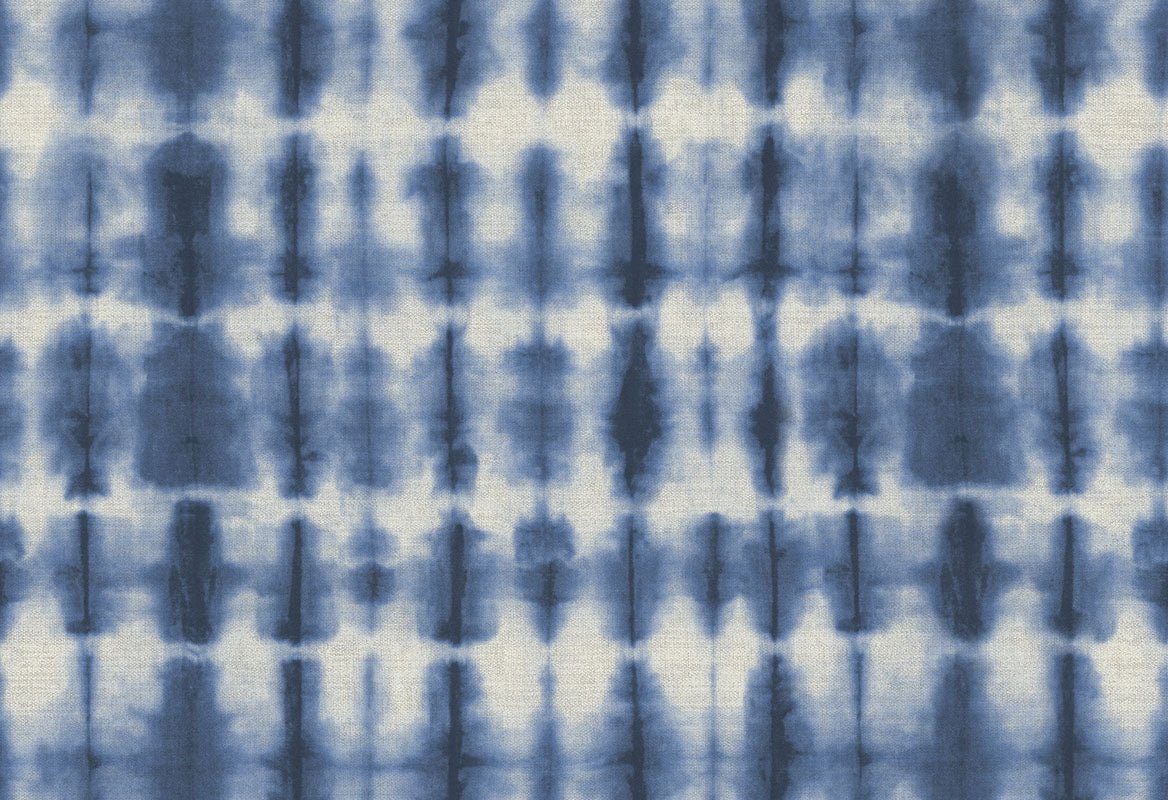HookedOnWalls Arashi Indigo behang 4843 - LAB COLOUR THE WORLD