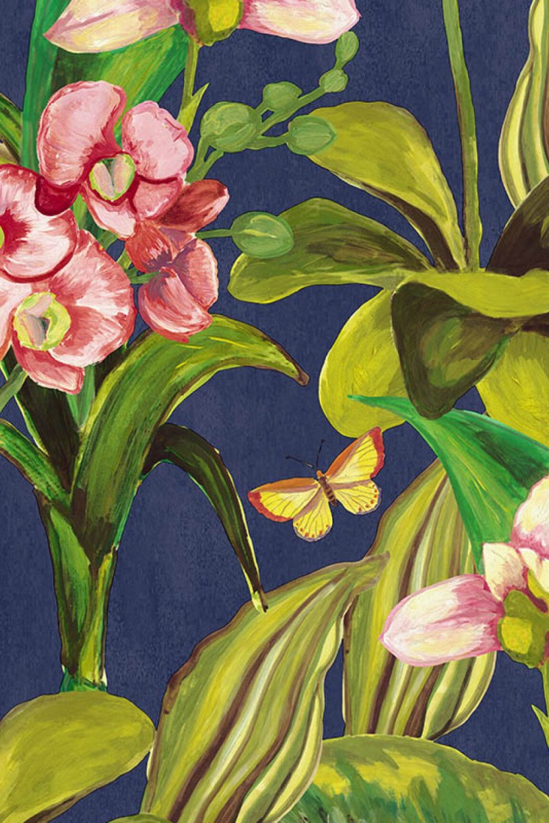 HookedOnWalls Breeze Orchidea behang BR24081 - LAB COLOUR THE WORLD