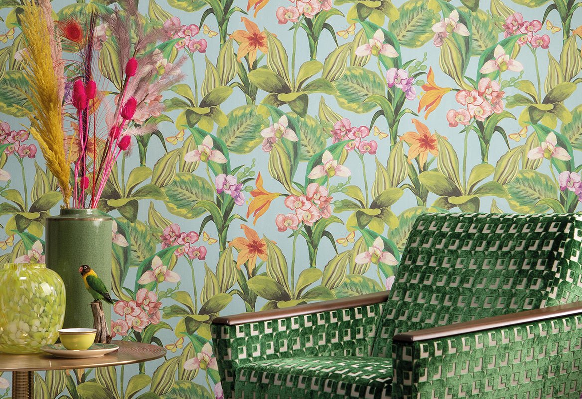HookedOnWalls Breeze Orchidea behang BR24083 - LAB COLOUR THE WORLD