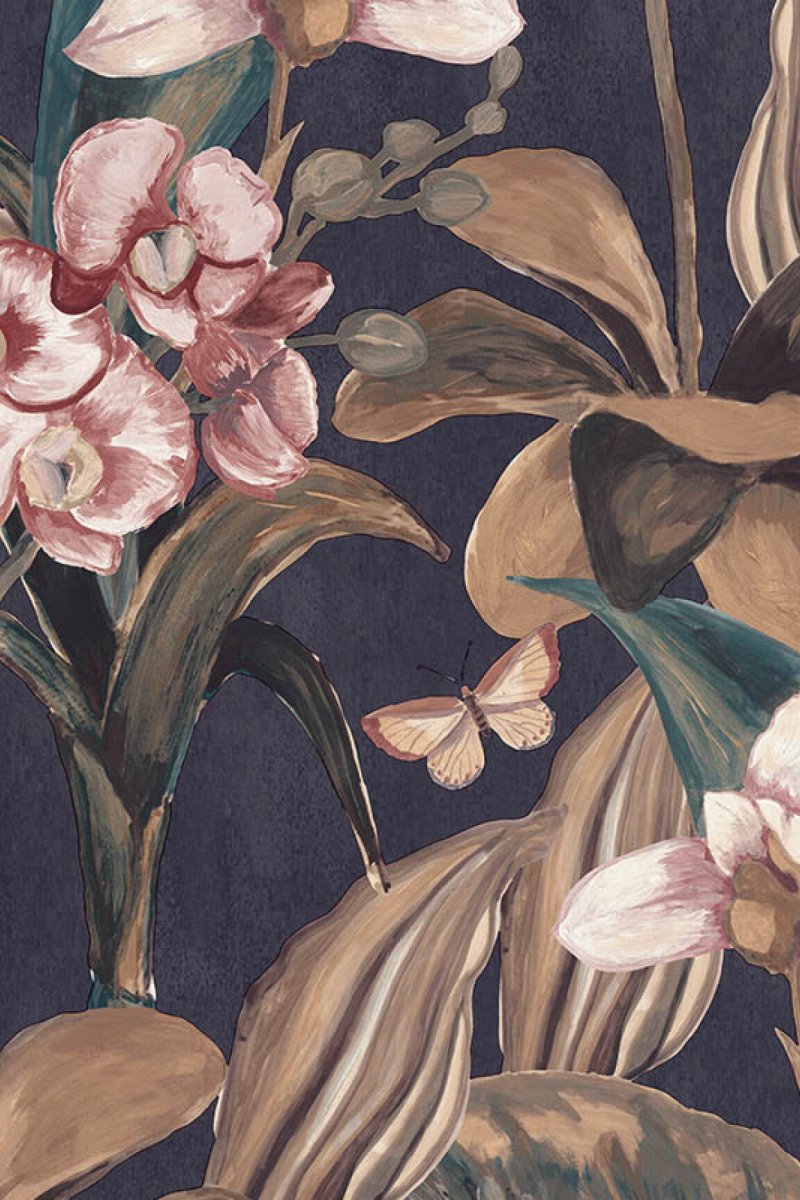HookedOnWalls Breeze Orchidea behang BR24084 - LAB COLOUR THE WORLD