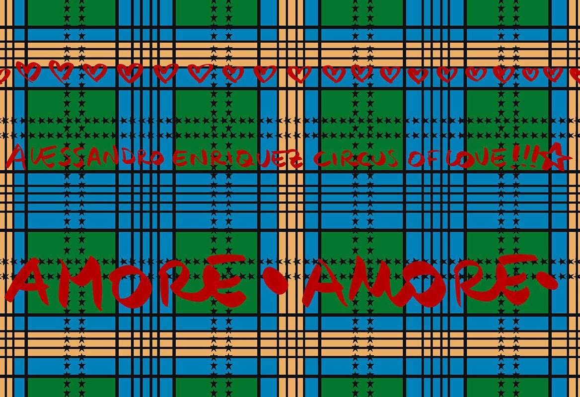 HookedOnWalls Enriquezland Amore Check behang 25513 - LAB COLOUR THE WORLD