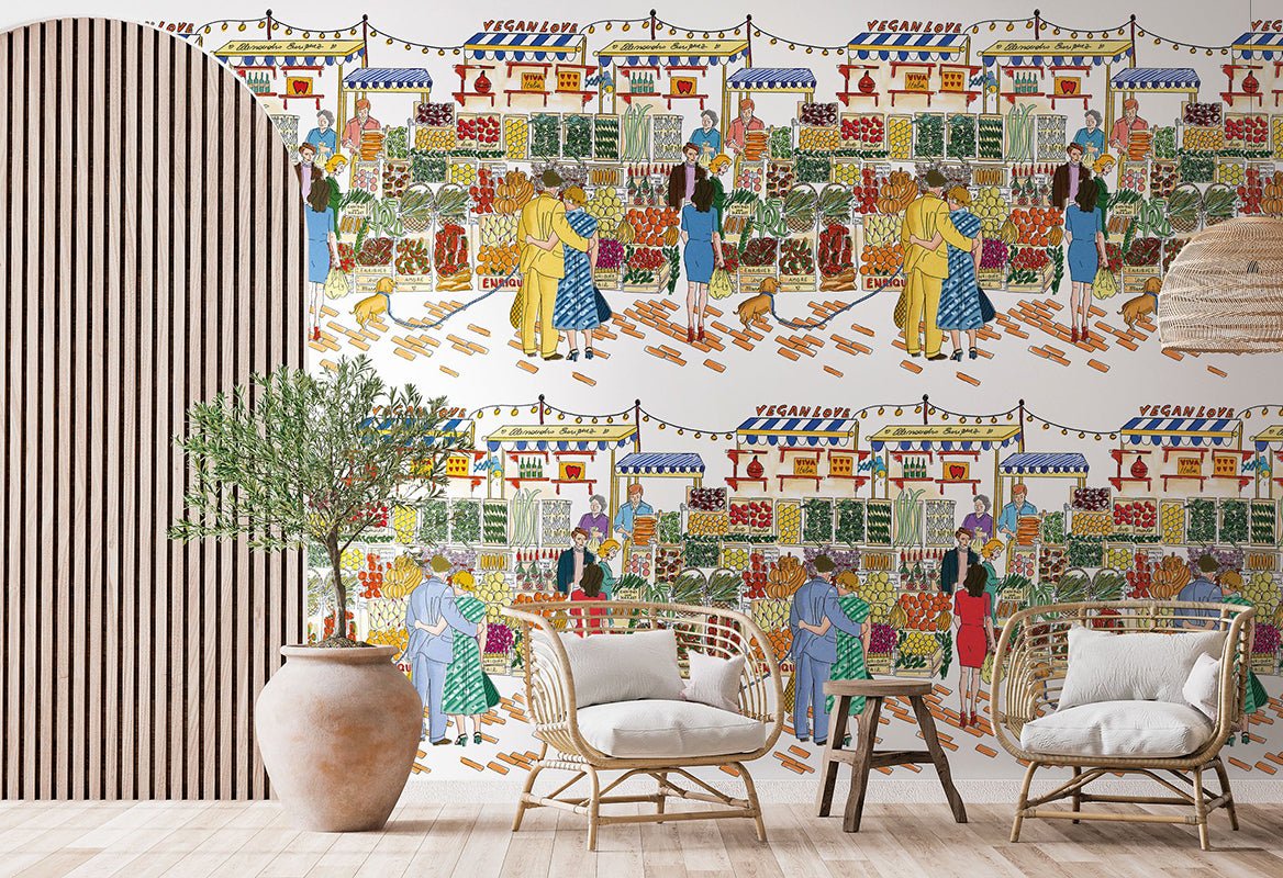 HookedOnWalls Enriquezland La Vucciria behang 25543 - LAB COLOUR THE WORLD