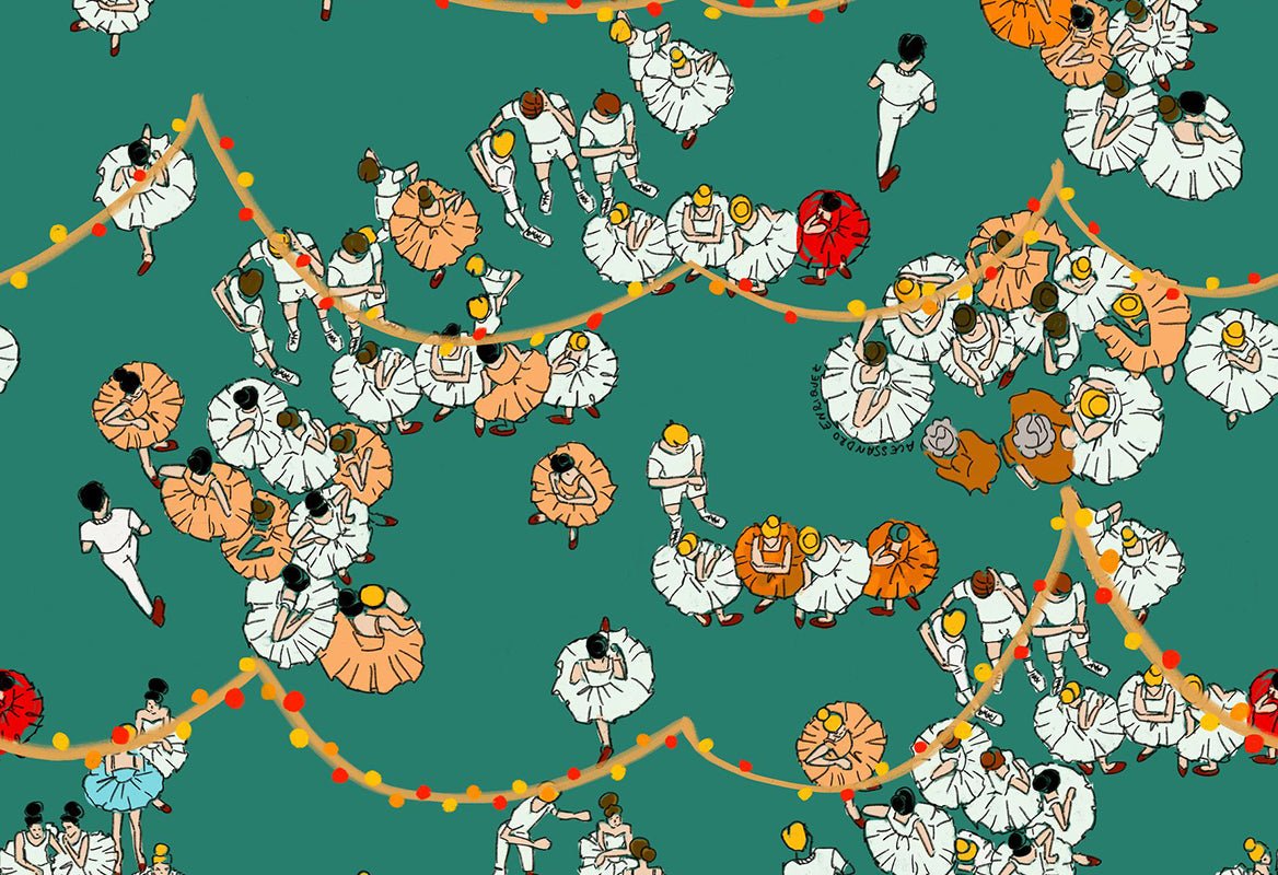 HookedOnWalls Enriquezland Le Ballet behang 25523 - LAB COLOUR THE WORLD