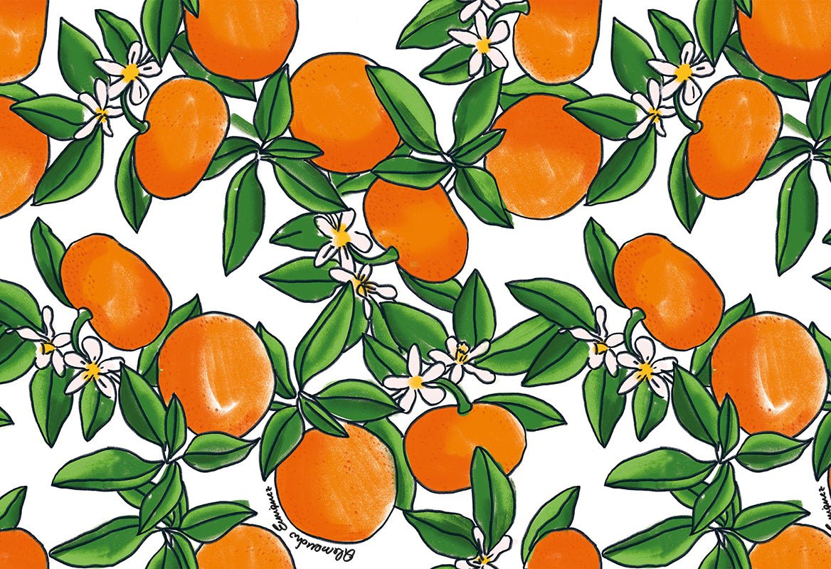 HookedOnWalls Enriquezland Tangerine behang 25540 - LAB COLOUR THE WORLD