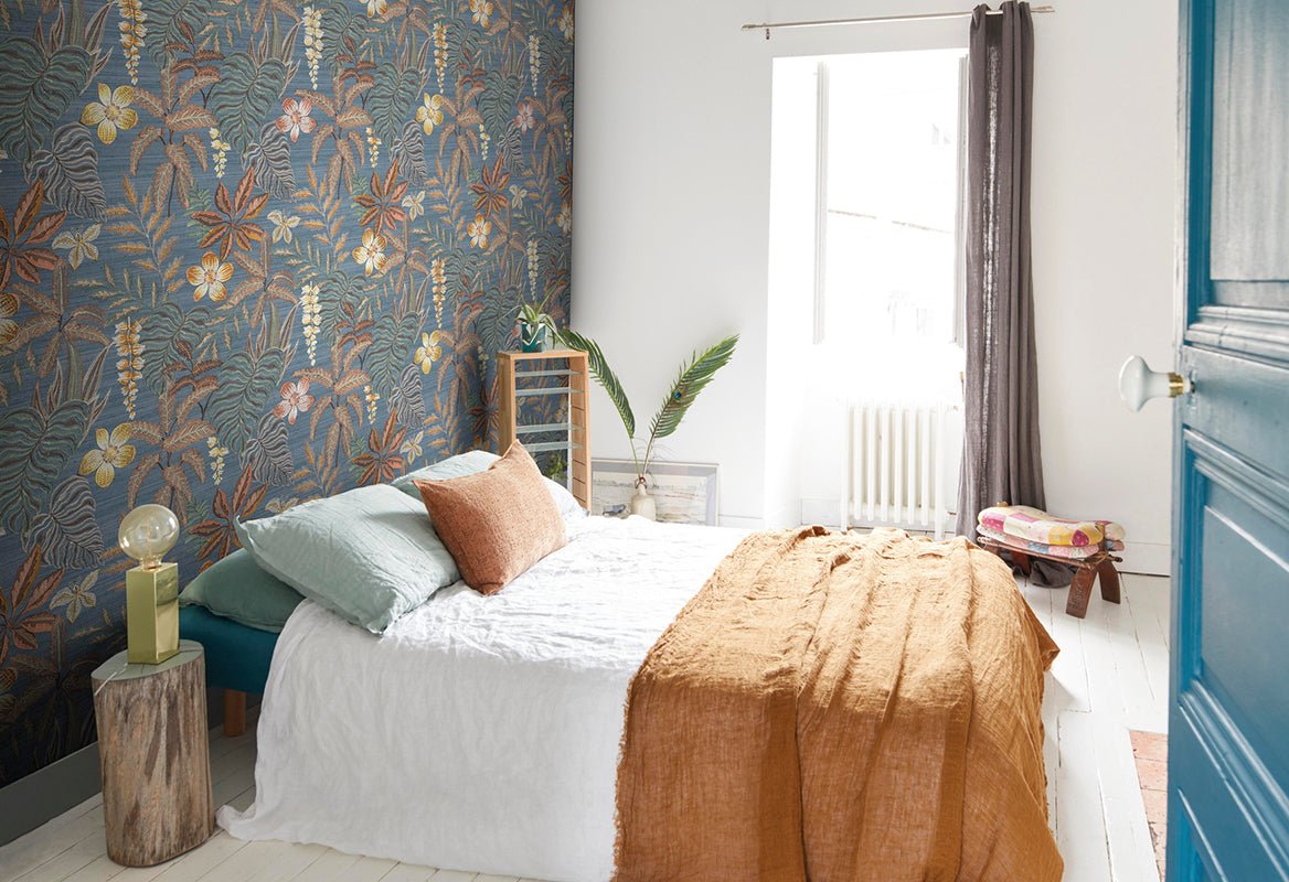 HookedOnWalls JV 602 Jaipur Jardin Tropical - metallic behang 6800 - LAB COLOUR THE WORLD