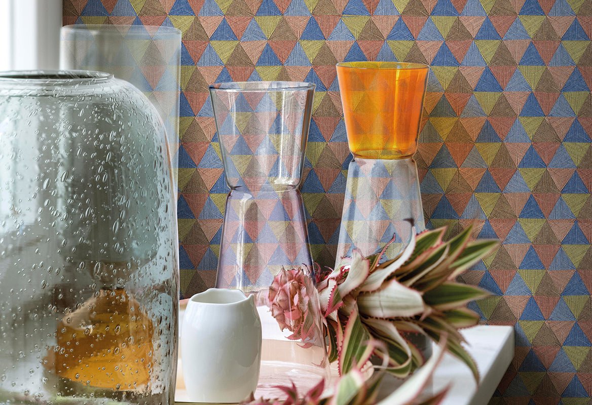 HookedOnWalls JV 602 Jaipur Triangles Tropicales behang 6833 - LAB COLOUR THE WORLD