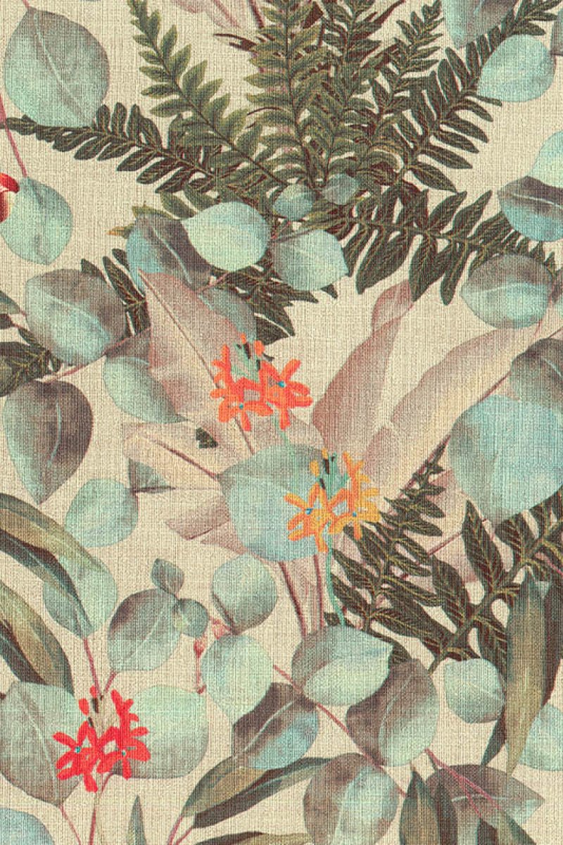 HookedOnWalls Lemuria Parrot behang 60621 - LAB COLOUR THE WORLD