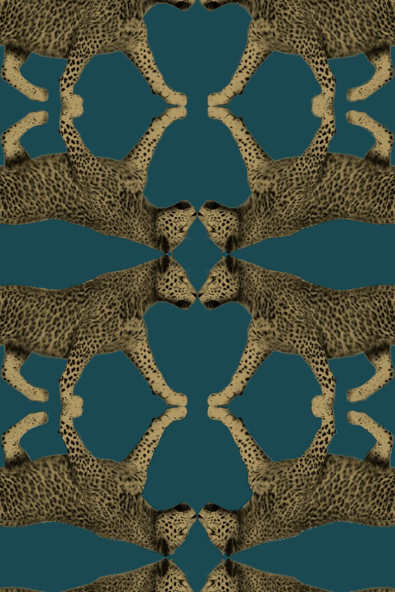 HookedOnWalls Leopard Walk Sabor behang 15331 - LAB COLOUR THE WORLD