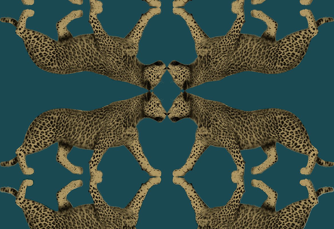 HookedOnWalls Leopard Walk Sabor behang 15331 - LAB COLOUR THE WORLD