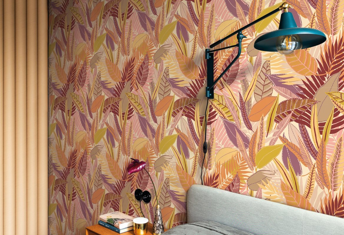 HookedOnWalls Linen Lyrics Kongo behang 34751 - LAB COLOUR THE WORLD