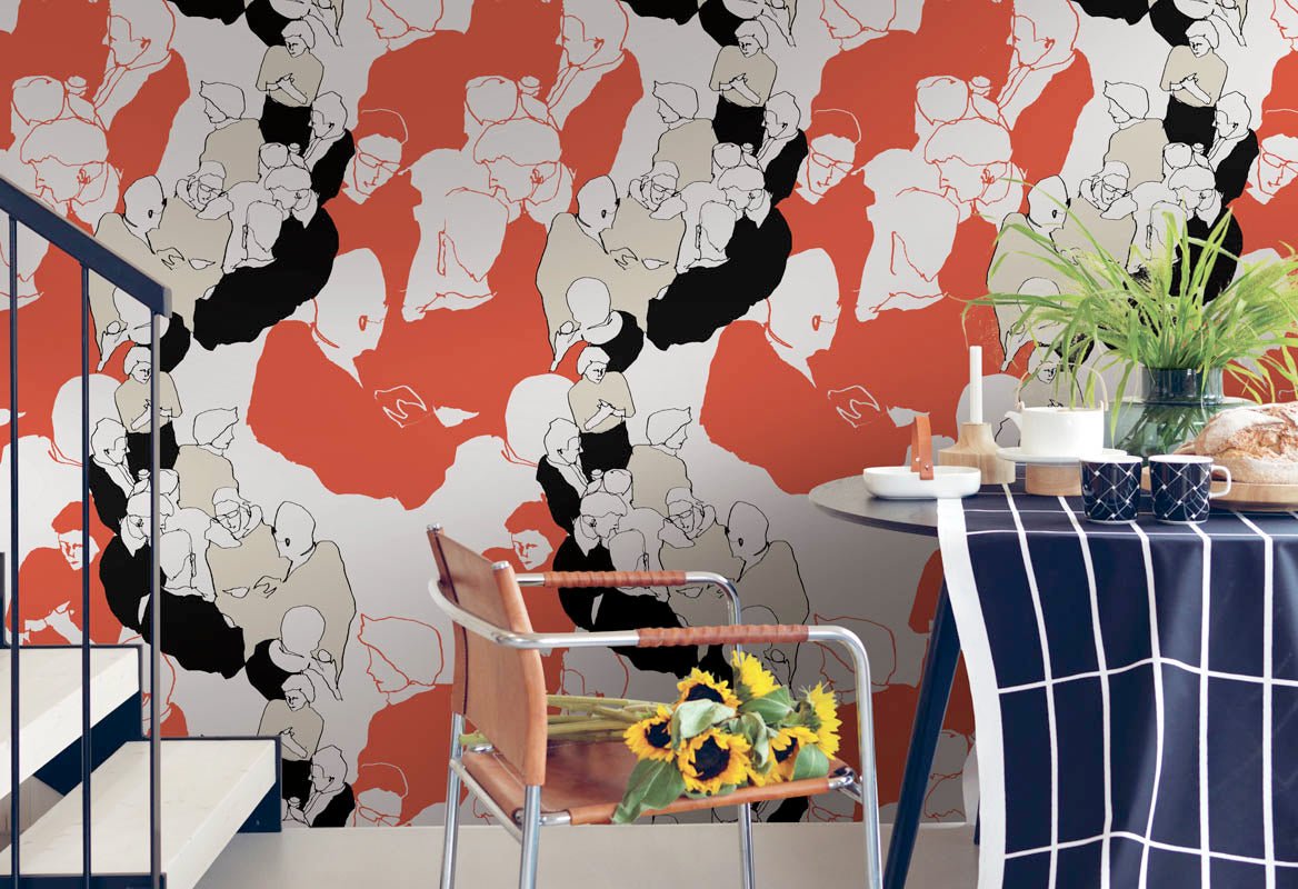 HookedOnWalls Marimekko Volume 05 Ystävät behang 23361 - LAB COLOUR THE WORLD