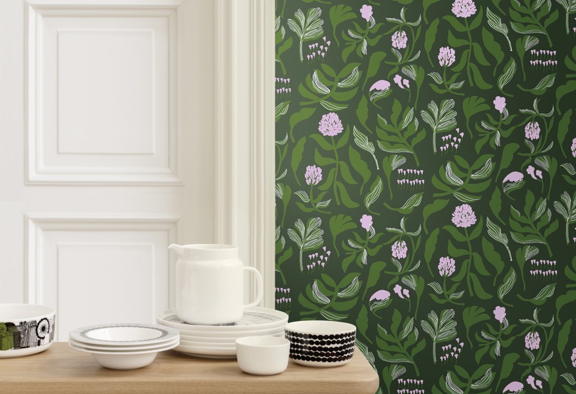 HookedOnWalls Marimekko Volume 06 Kasvio behang 25191 - LAB COLOUR THE WORLD