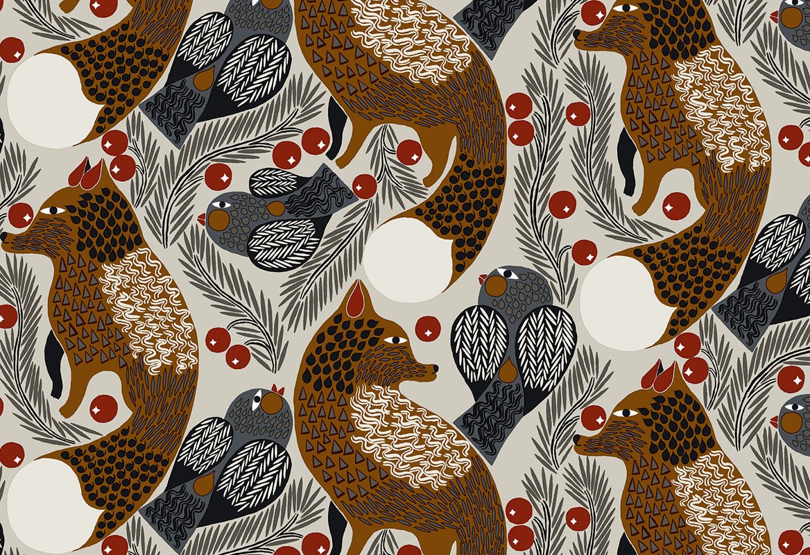 HookedOnWalls Marimekko Volume 06 Ketunmarja behang 25175 - LAB COLOUR THE WORLD