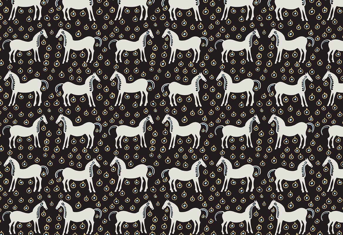 HookedOnWalls Marimekko Volume 06 Musta Tamma behang 25170 - LAB COLOUR THE WORLD