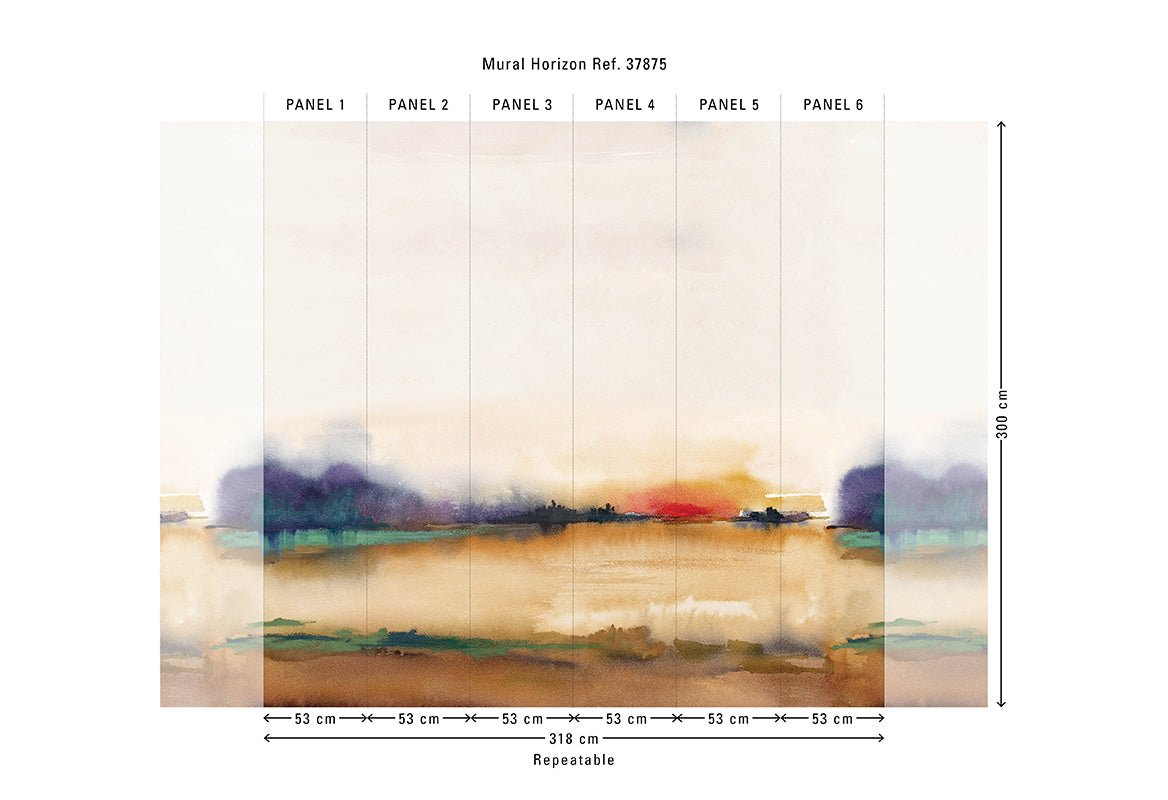 HookedOnWalls Marta Cortese Horizon behang 37875 - LAB COLOUR THE WORLD