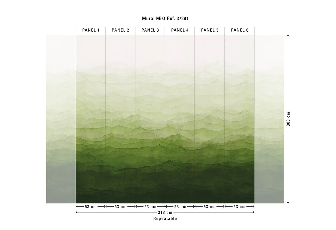 HookedOnWalls Marta Cortese Mist behang 37881 - LAB COLOUR THE WORLD
