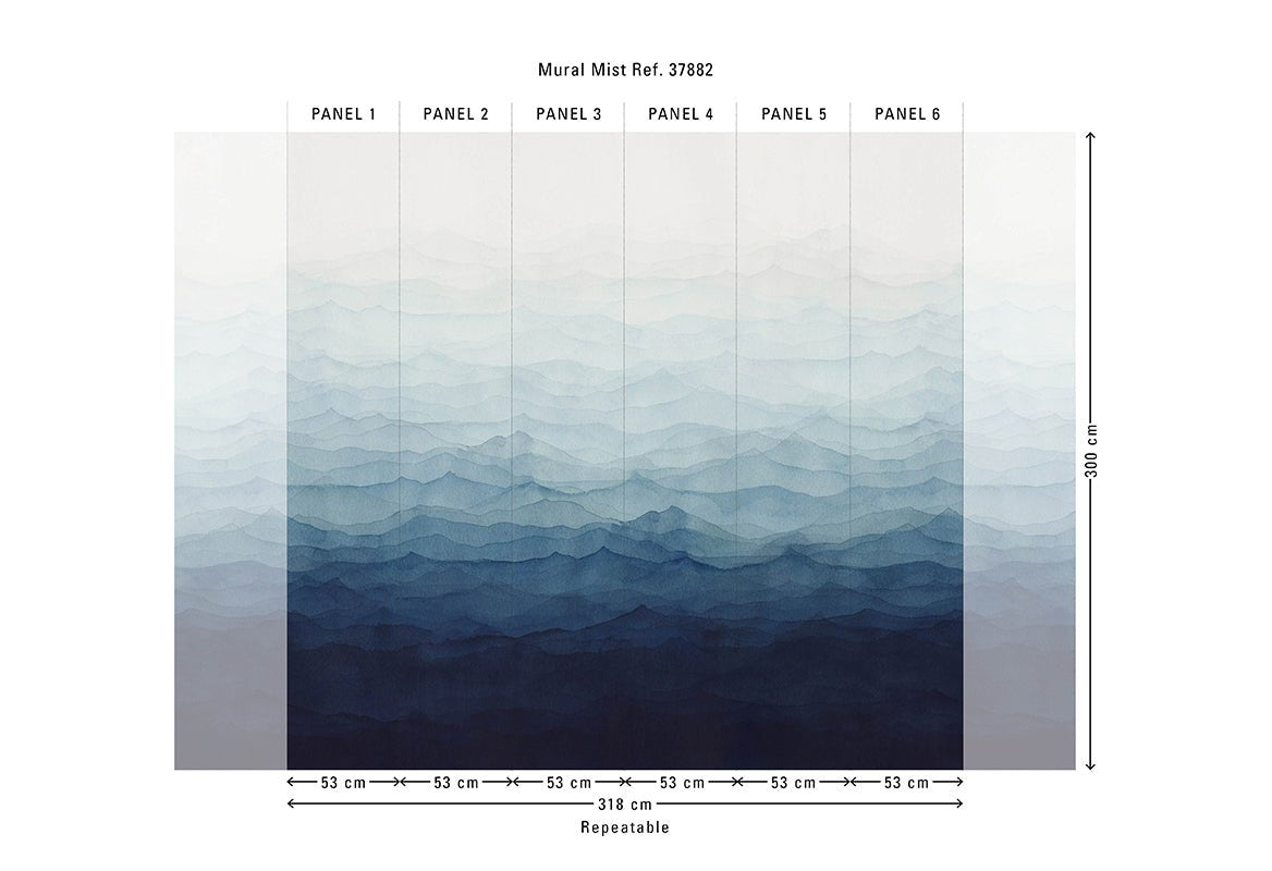 HookedOnWalls Marta Cortese Mist behang 37881 - LAB COLOUR THE WORLD