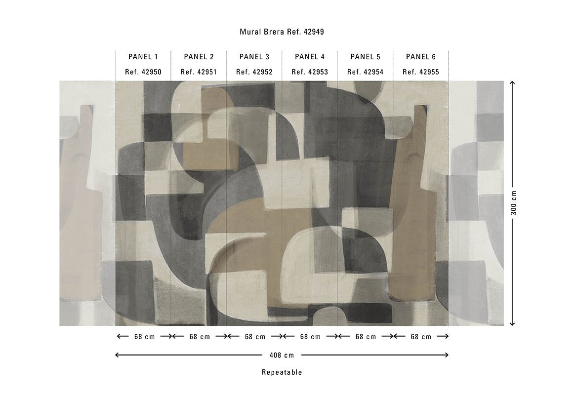 HookedOnWalls Milano Brera behang 42942 - LAB COLOUR THE WORLD