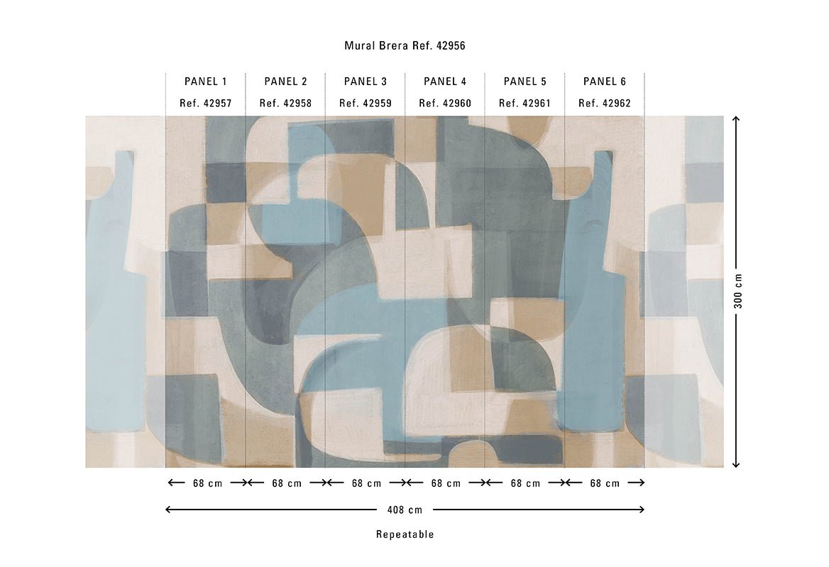 HookedOnWalls Milano Brera behang 42949 - LAB COLOUR THE WORLD