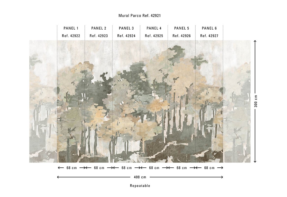 HookedOnWalls Milano Parco behang 42921 - LAB COLOUR THE WORLD