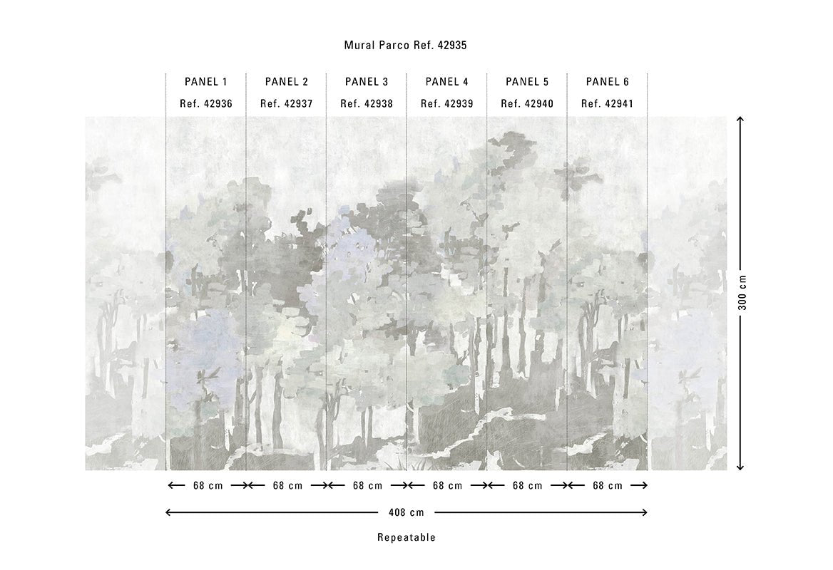 HookedOnWalls Milano Parco behang 42921 - LAB COLOUR THE WORLD