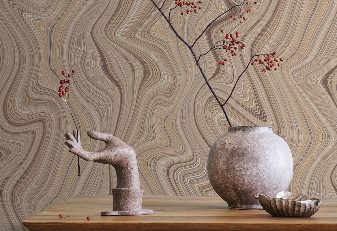 HookedOnWalls Silhouette Organic Lines behang 34850 - LAB COLOUR THE WORLD