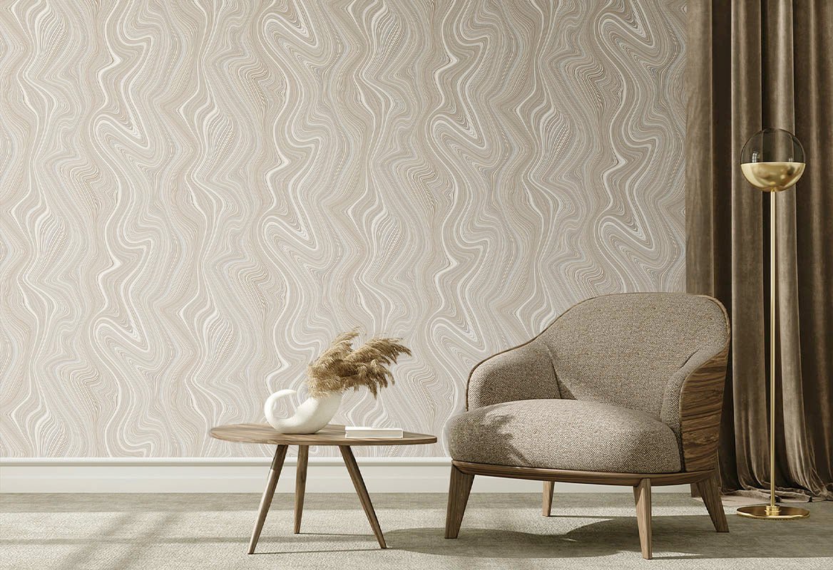 HookedOnWalls Silhouette Organic Lines behang 34851 - LAB COLOUR THE WORLD