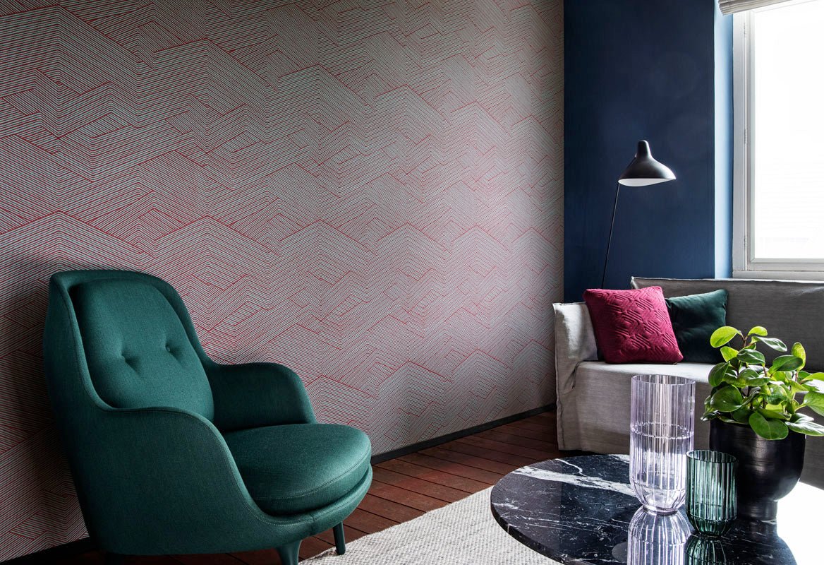 HookedOnWalls Sketch Cord behang 19525 - LAB COLOUR THE WORLD