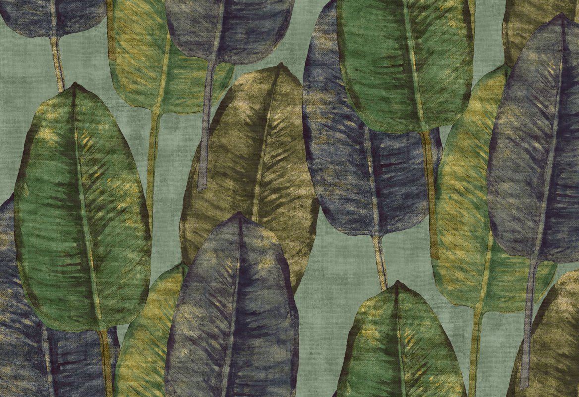 HookedOnWalls Tahiti Rubber tree behang TA25083 - LAB COLOUR THE WORLD