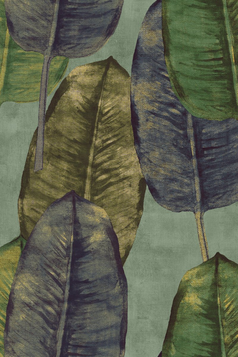 HookedOnWalls Tahiti Rubber tree behang TA25083 - LAB COLOUR THE WORLD