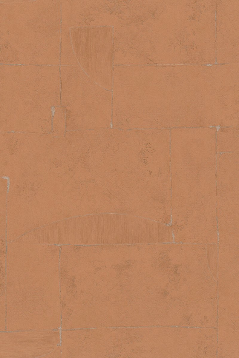 HookedOnWalls Terra Cotta Print 3 behang 42118 - LAB COLOUR THE WORLD