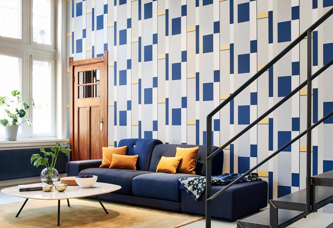 HookedOnWalls Tinted Tiles Opulent behang 29002 (metallic flakes) - LAB COLOUR THE WORLD