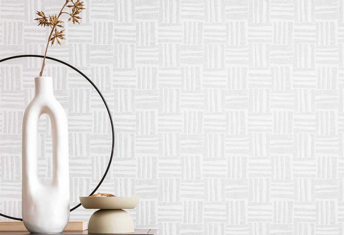 HookedOnWalls Tropical Weave Pierrot behang 18839 - LAB COLOUR THE WORLD