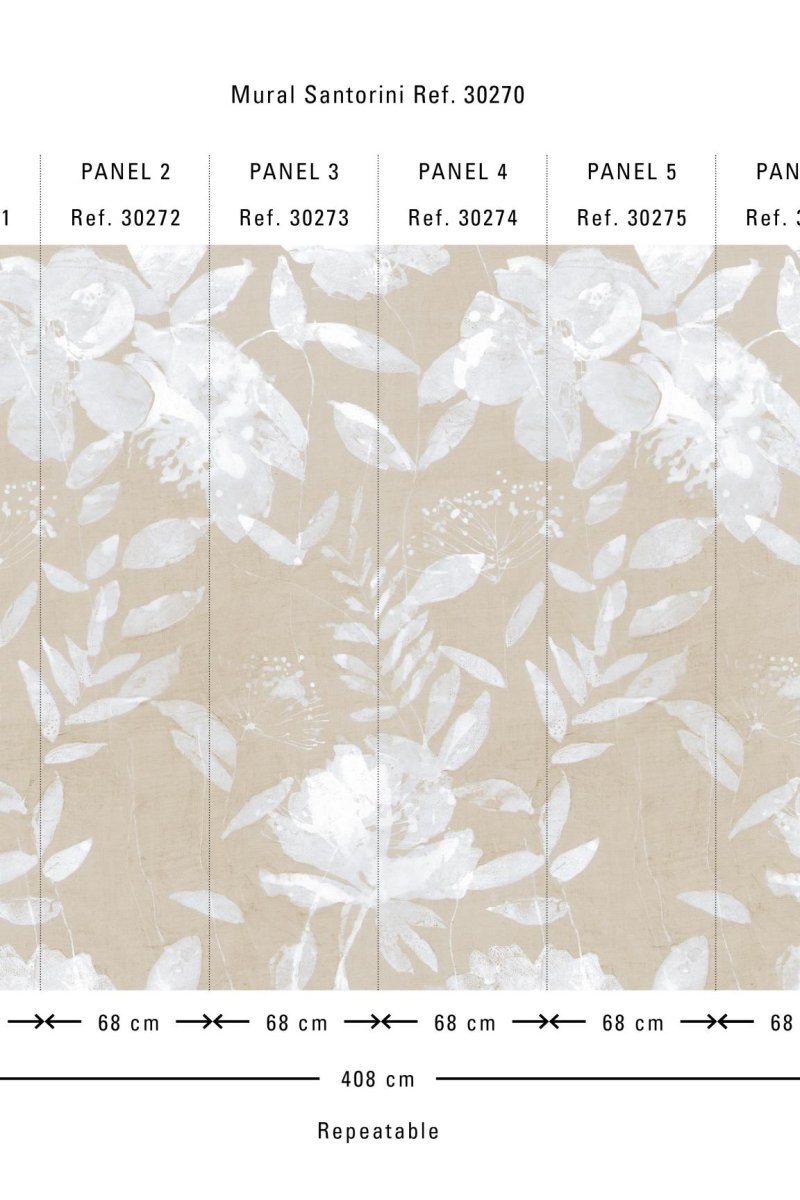 HookedOnWalls Umami Santorini panels 30272 - LAB COLOUR THE WORLD