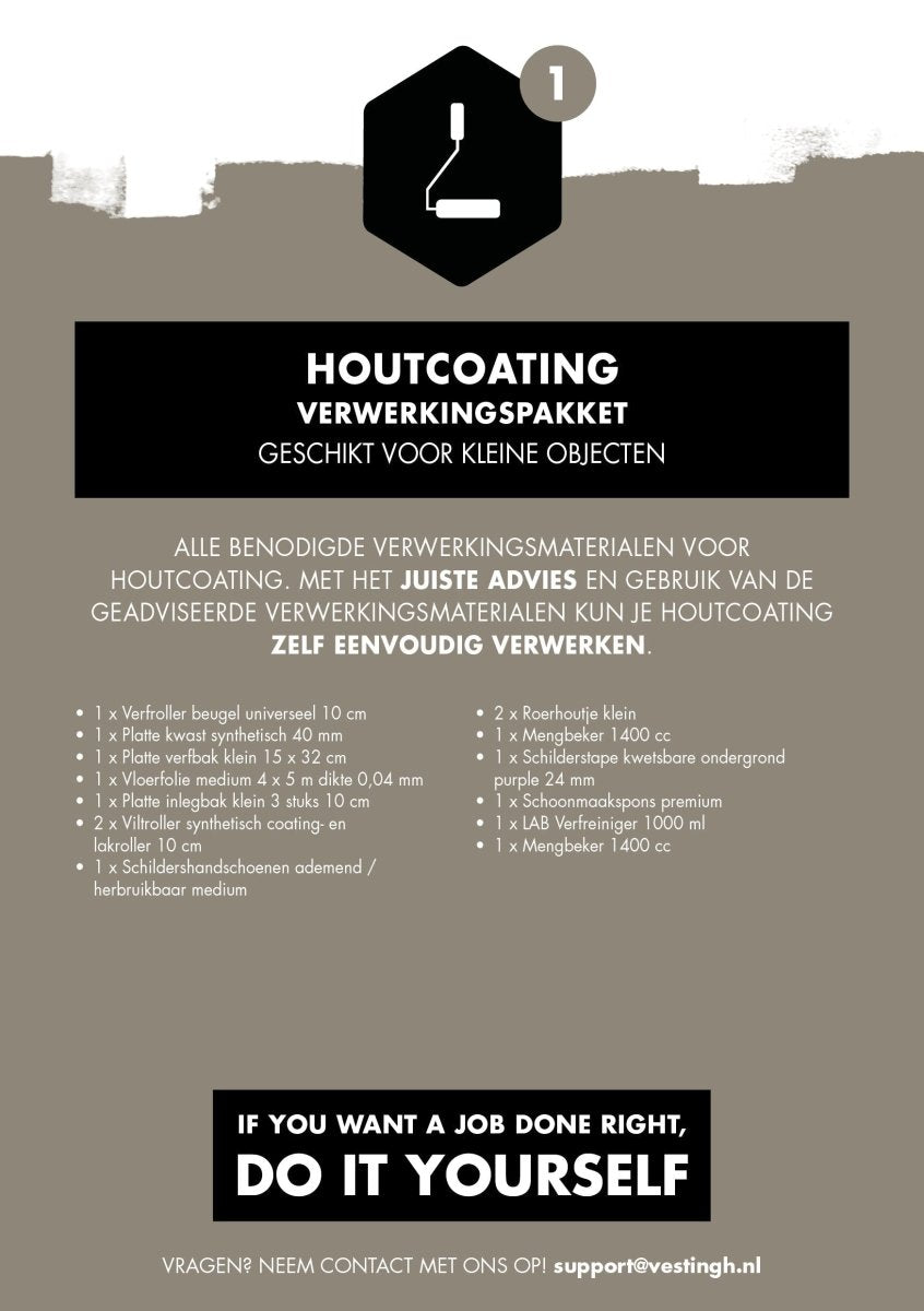 houtcoating verwerkingspakket - LAB COLOUR THE WORLD