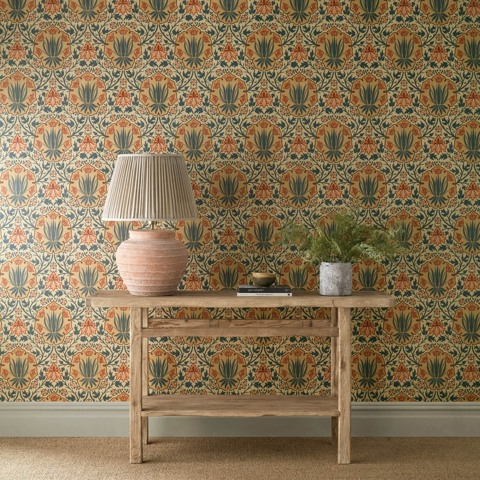 Morris & Co. Iris & Rose Behang 217566 - LAB COLOUR THE WORLD