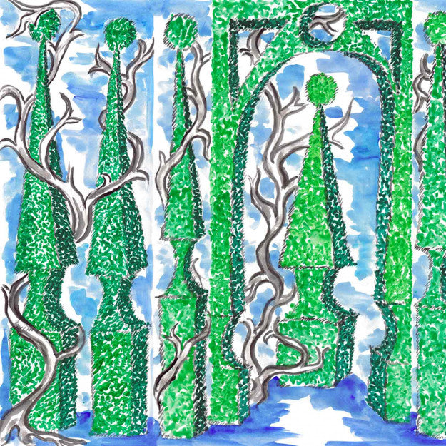 Les Dominotiers Jardin À La Française Behang DOM 191