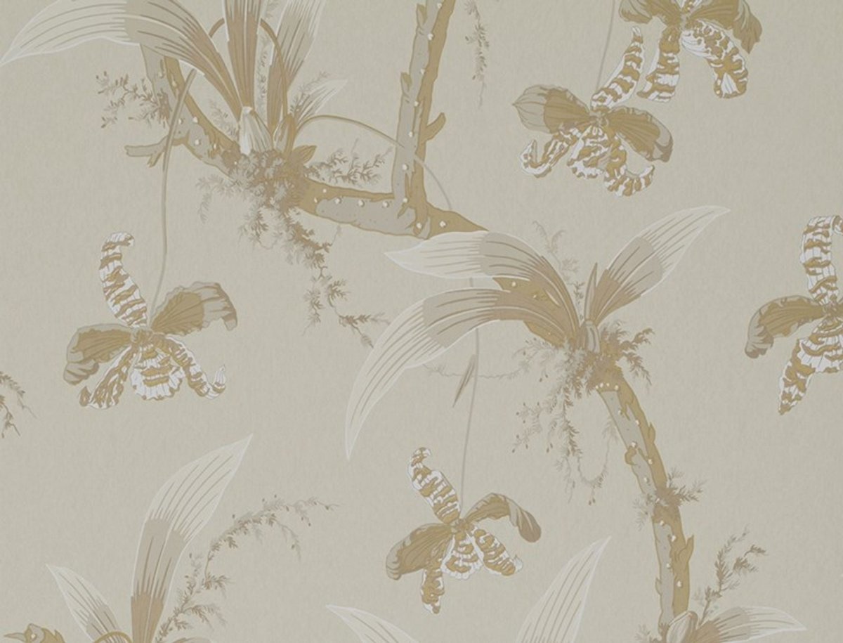Jim Thompson Mandarin Orchids Behang JT021017001 - LAB COLOUR THE WORLD