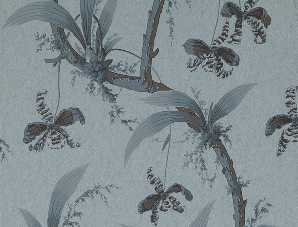 Jim Thompson Mandarin Orchids Behang JT021017004 - LAB COLOUR THE WORLD