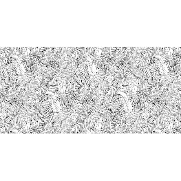 Les Dominotiers Jungle Island Black & White Behang DOM 142-1
