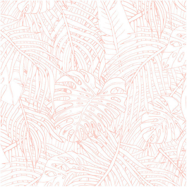 Les Dominotiers Jungle Island Pink Behang DOM 142-3