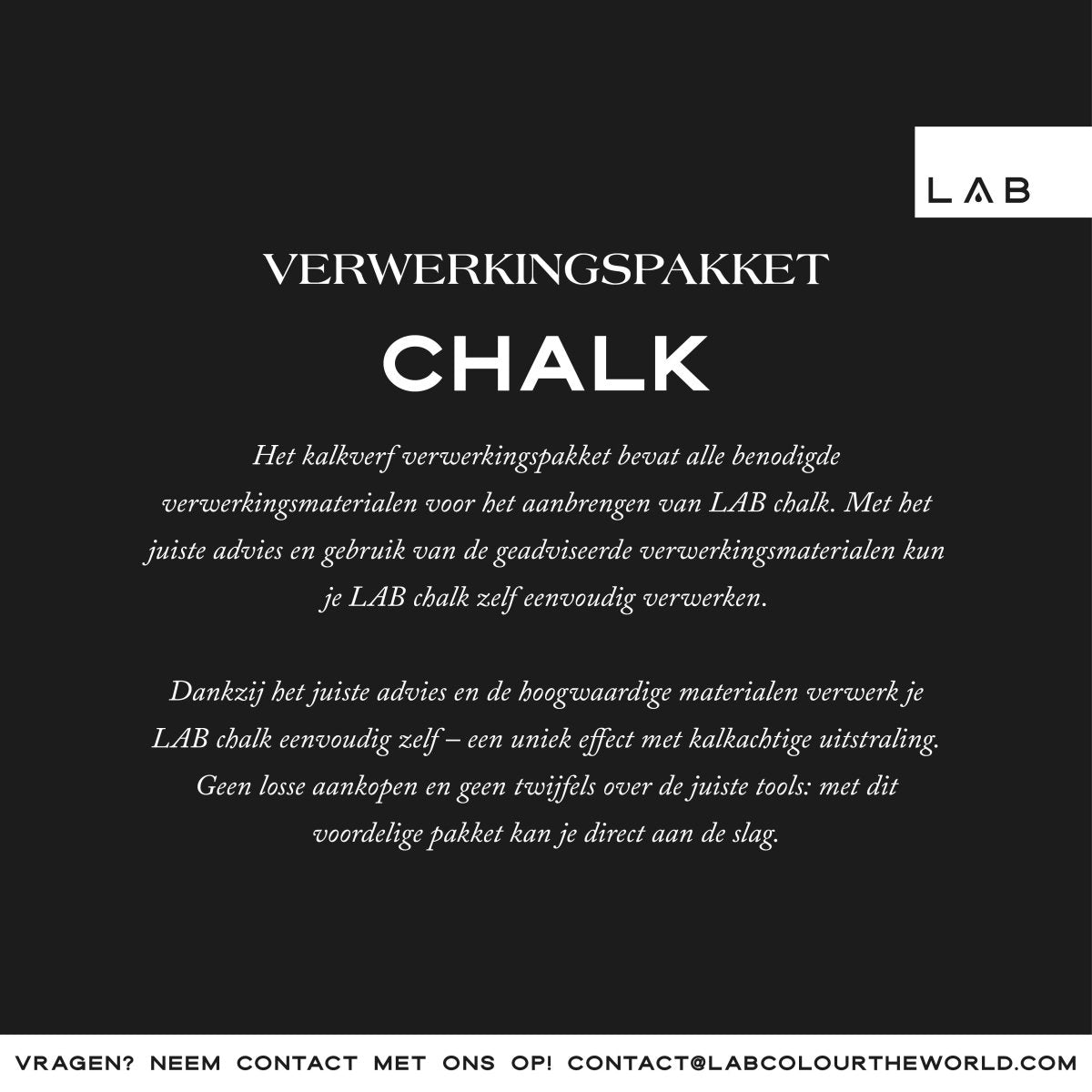 kalkverf verwerkingspakket - LAB COLOUR THE WORLD