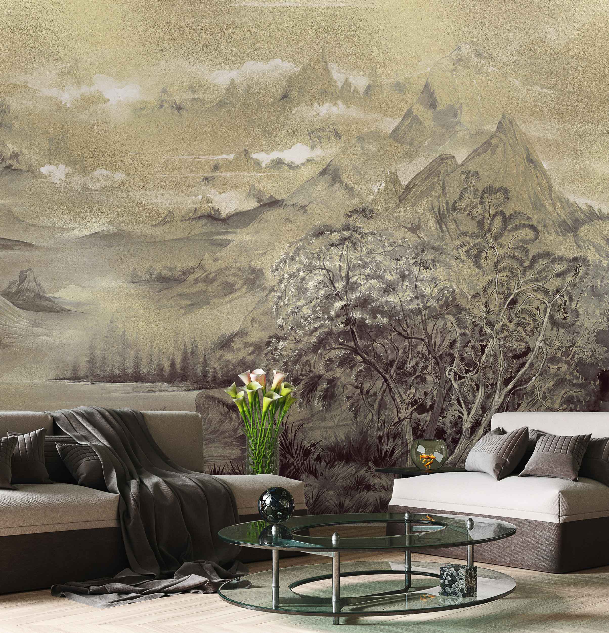 Coordonné Random Metallics Kami behang 9600030G sfeer afbeelding 1