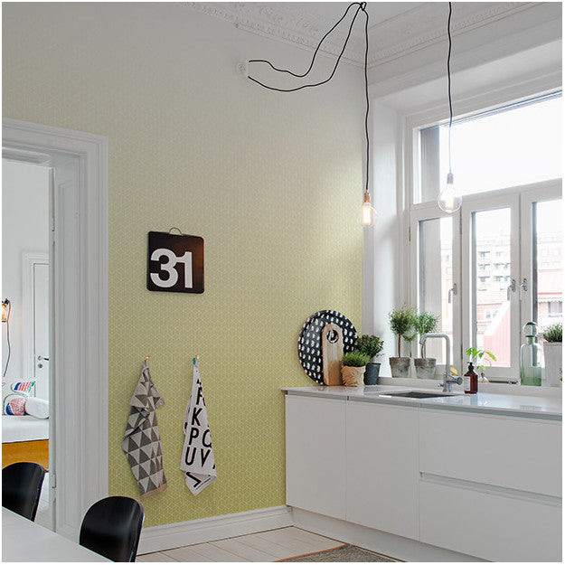 Les Dominotiers Kube Yellow Behang DOM 5-3