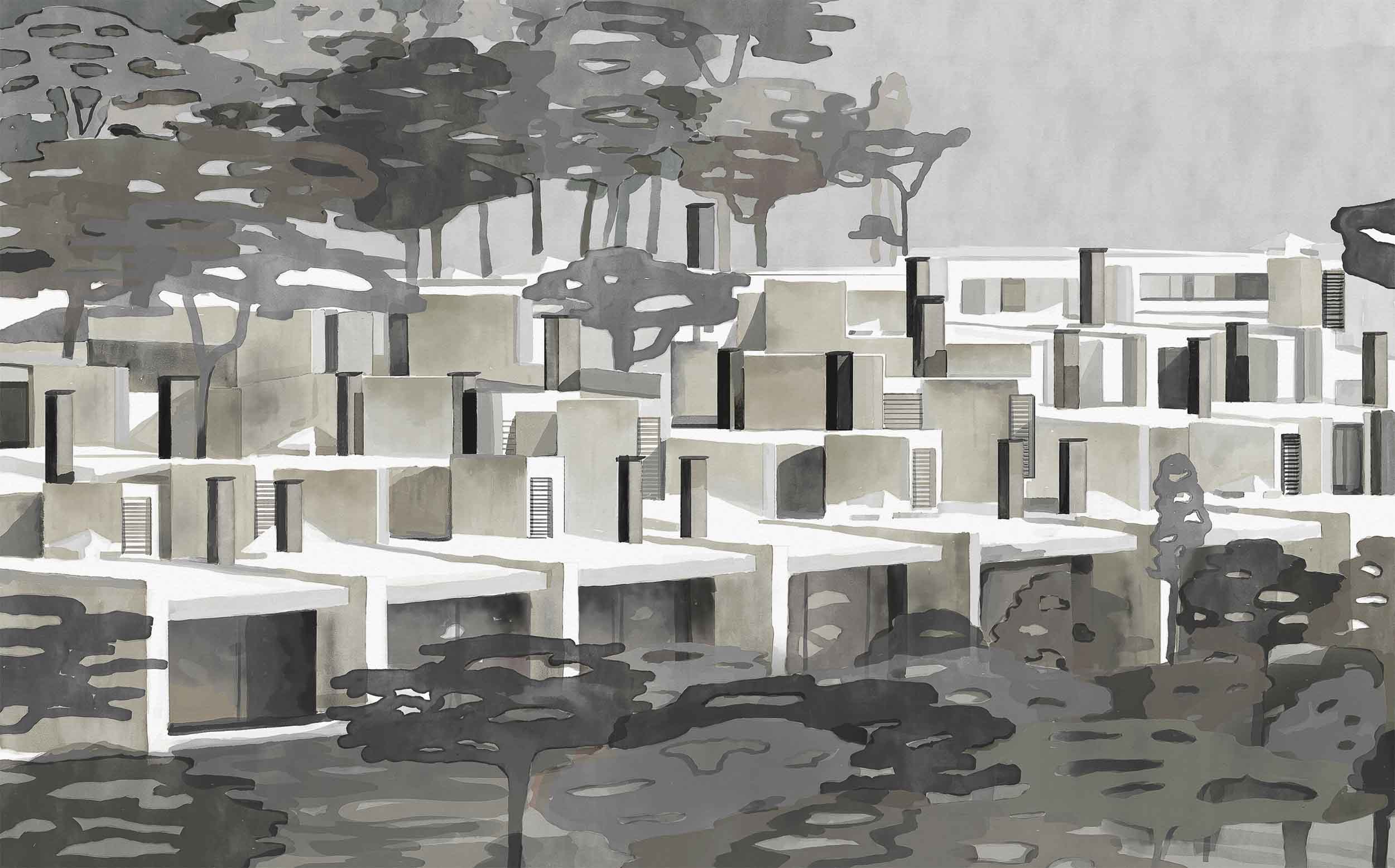 Coordonné Random Archist La maqueta behang 9000032 behang afbeelding 1