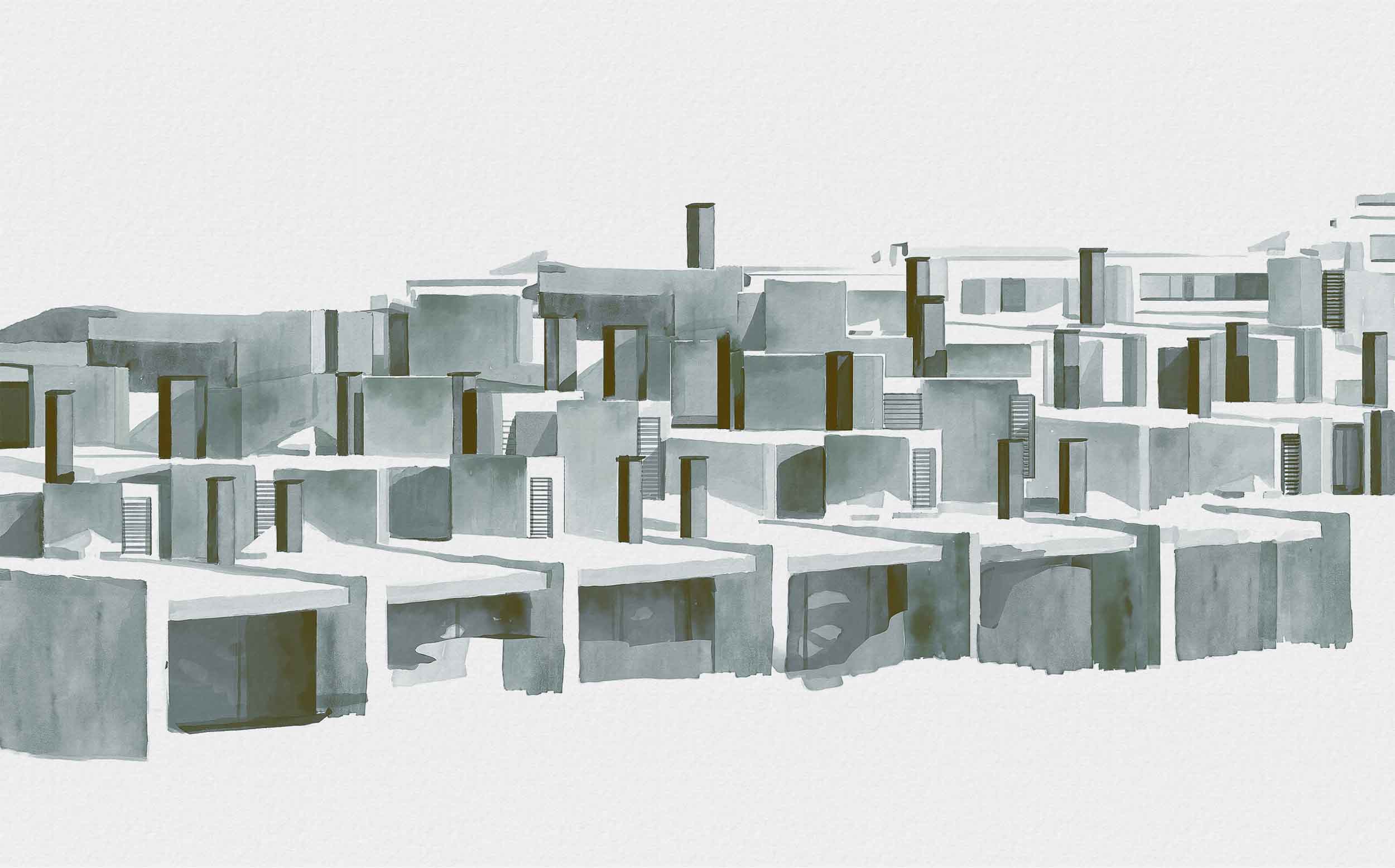 Coordonné Random Archist La maqueta behang 9000033 behang afbeelding 1